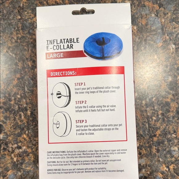 Blue Inflatable E-Collar for Dogs - Picture 2 of 3